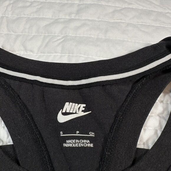 Nike Modal Cotton Blend Black Tank Top Womens Shirt Sz S - Picture 10 of 10